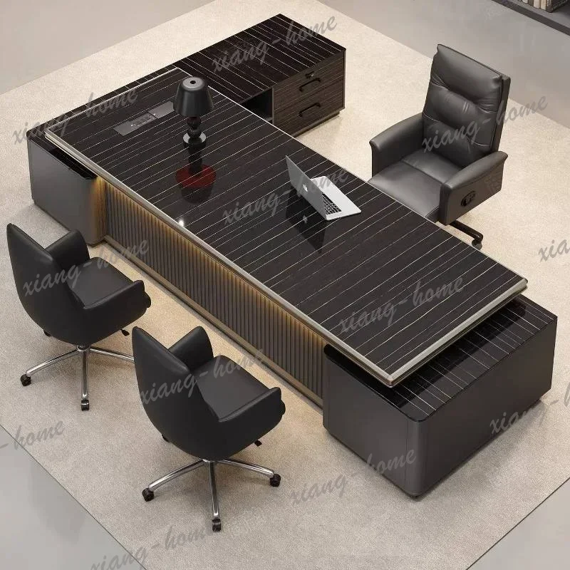 Factory Direct Designer Organizer Office Desk Work Bookshelf Console Accessories Office Desk Modern Luxury Escrivaninha Para Qua