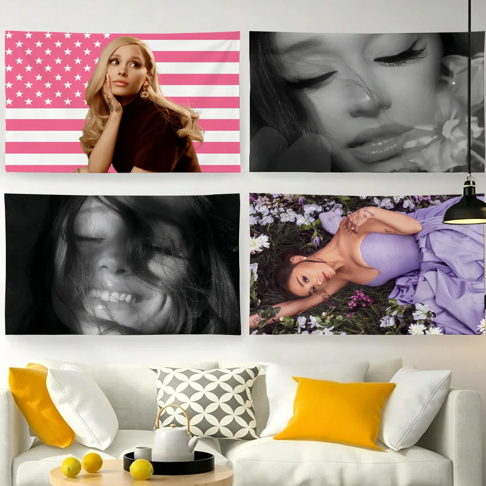 A-Ariana Grande 2026 Petal flag Custom Camping Garden Decor Party Backdrops Wall Art Family Gifts