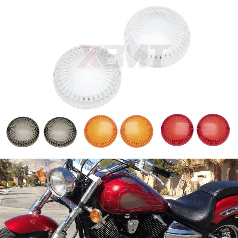 Motorcycle Turn Signal Light Lens Cover For Yamaha V-Star XVS1100 DS650 Virago XV250 XV535/700/750/1000/1100 Maxim XJ700/X V-Max