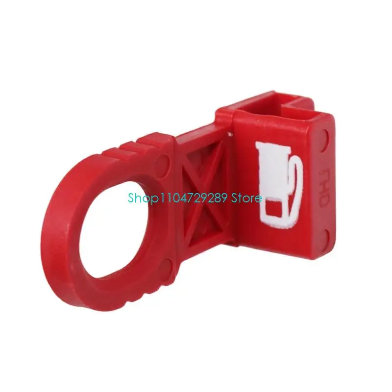 D8KE 5-Door Door Handle Trim in Red, Molded Nylon Accent Piece for Exterior Detail Care and Daily Touch Point Coverage