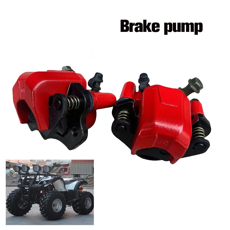 

ATV Rear Disc Brakes Calipers Clamp Lower Pump for 50 70 90 110 125 150cc Quad master cylinder caliper