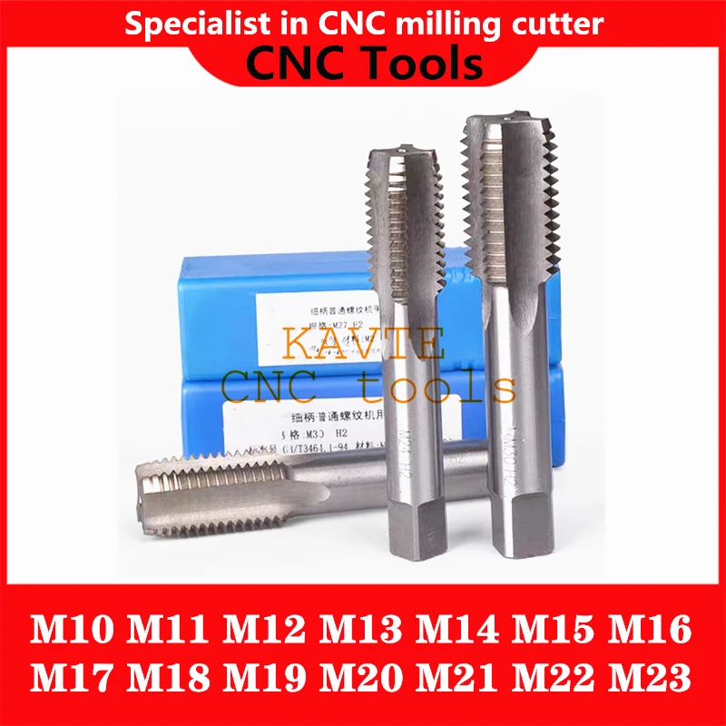 M18 M19 M20 M21 M22 M23 Teeth=1.0 1.5 2.0 2.5mm Right / Left HSS Machine Tap Metric Screw Tap Drill Thread Tool Used For Steel