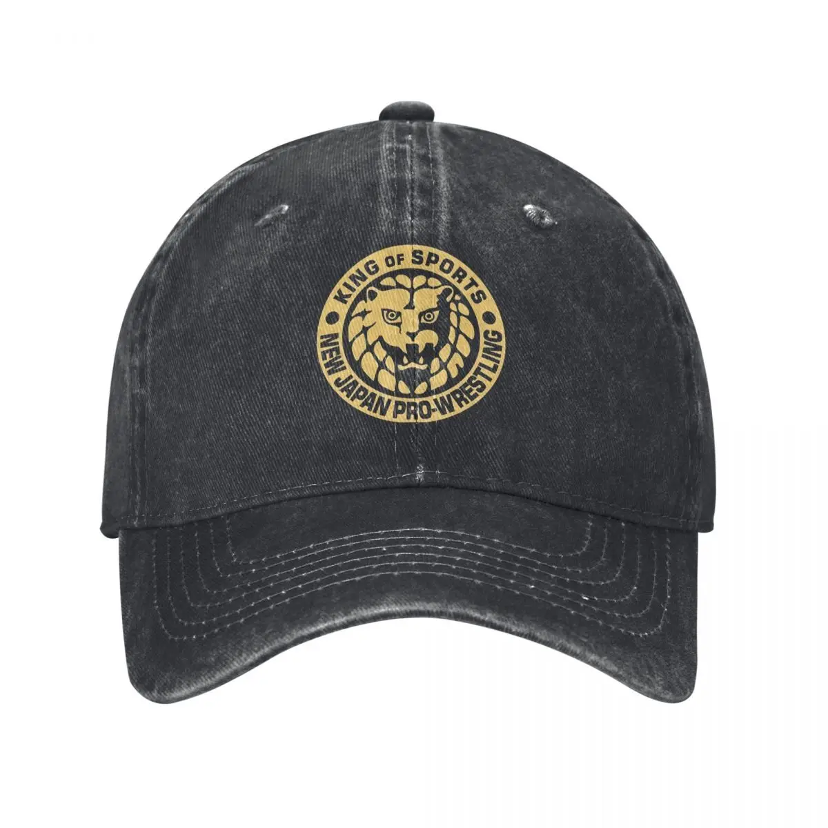 

New Japan Pro Wrestling King Of Sports Golden Tiger denim Hat Durable for All Seasons Cap Female Women's Baseball Cap
