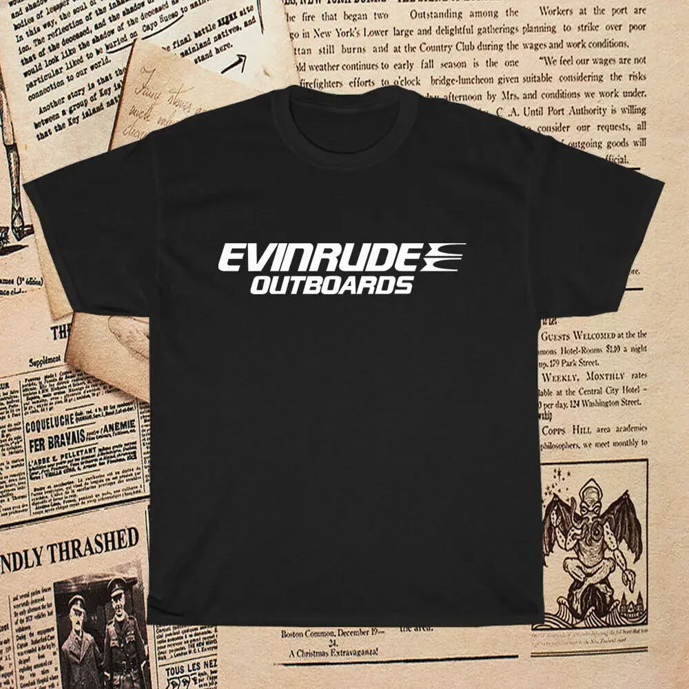 New Evinrude Outboards Logo Men's T-Shirt Funny Size S to 5XL