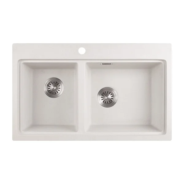 STLF  High Quality FQ810 Customized Double Bowl Kitchen Granite Sink