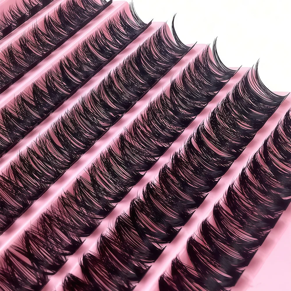 ‌European & American Style Natural-Look Individual Cluster Ultra-Soft False Eyelashes – High-Capacity Segmental Lashes for Begin