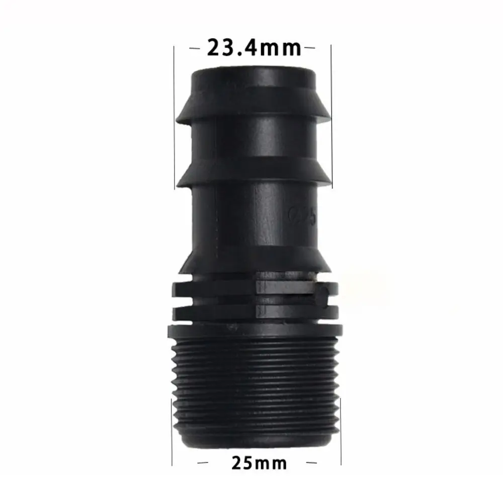 Universal Female Male Thread Garden Hose Barb Connector 16mm 20mm 25mm PE Irrigation Pipe Fitting Screw Joint