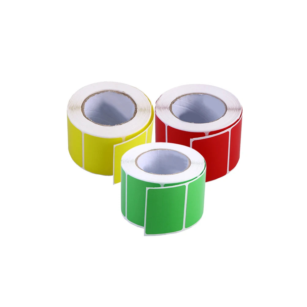 

3pcs Pure Color Thermal Labels Waterproof Oil Resistant Eco-Friendly Thermal Printer Paper For Shipping Stickers File Folder