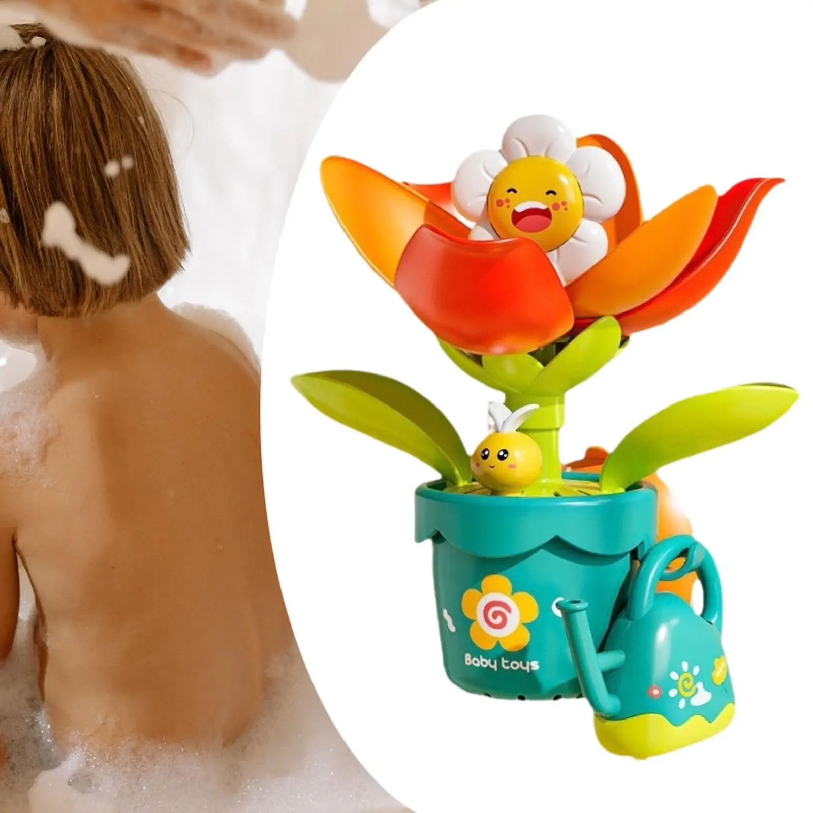 

Bathtub Toy Toddlers Bath Toy Set Bathroom Toy Fun Cartoon Bathing Toy Swimming