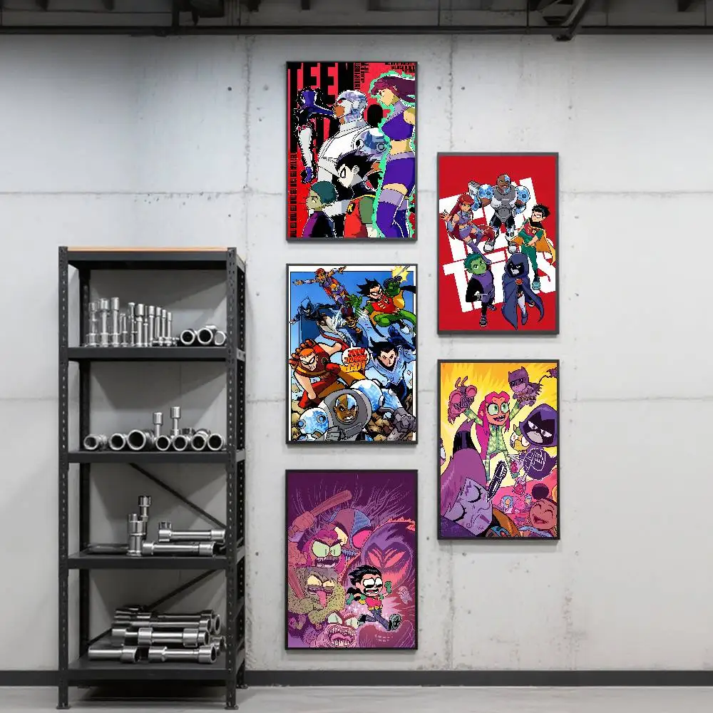 T-Teen T-Titans Go Poster Art Print Anime Style Home Decor Ideal Gift Perfect Room Decor