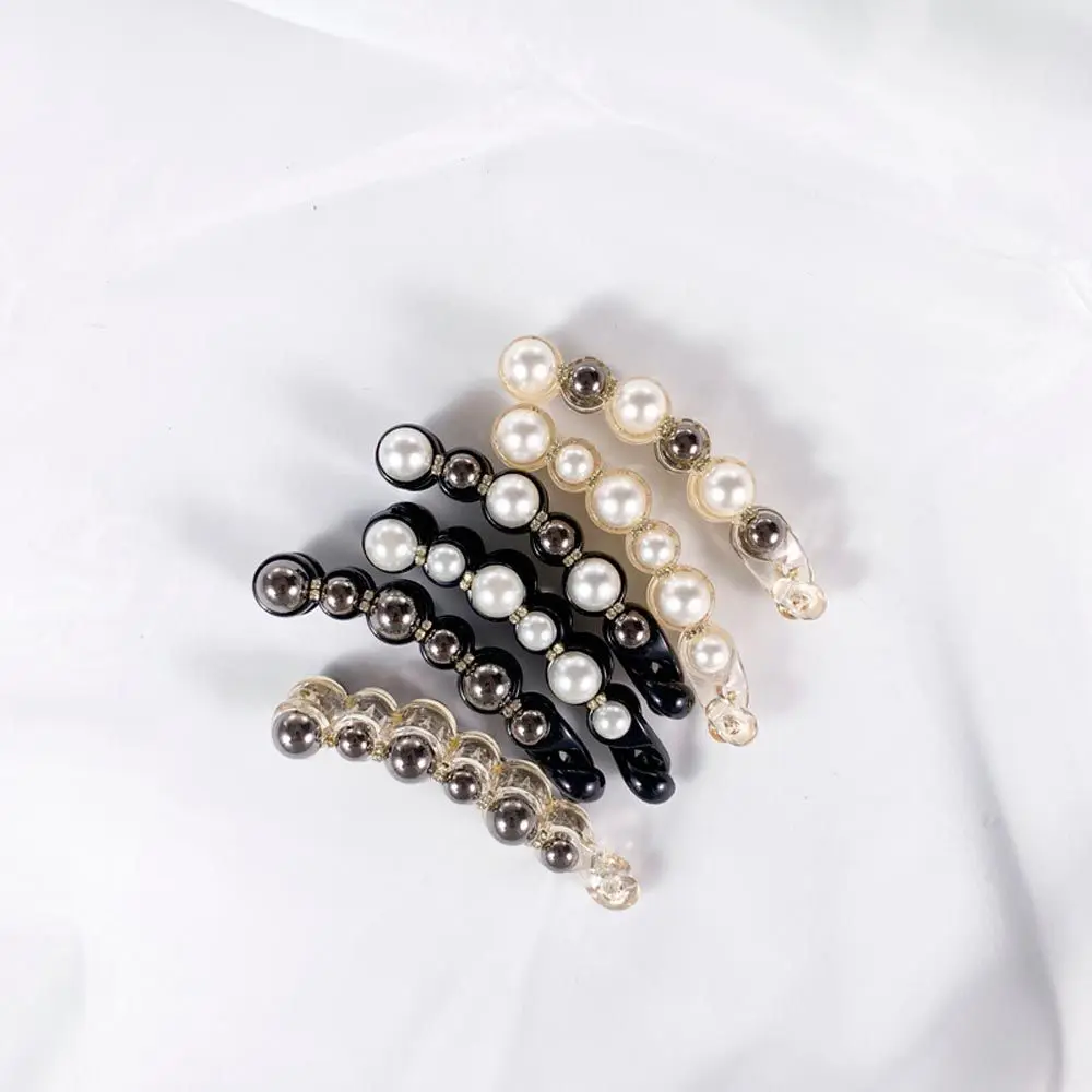 

Trendy Headwear Hairpins Crystal Hair Claw Crabs Zircon Women Banana Clips Korean Hair Clips Vertical Clamp Ponytail Holder