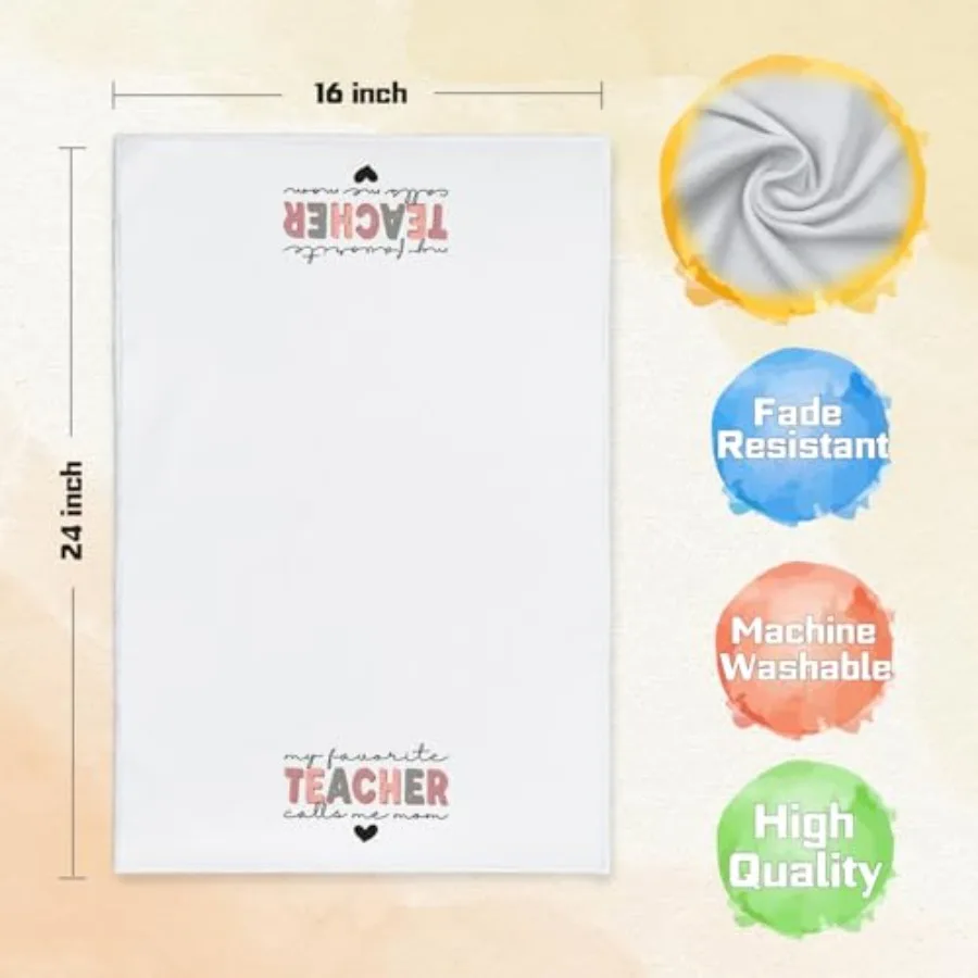 هدايا مضحكة للمعلم، مناشف المطبخ، هدايا تقدير لعيد الأم للمعلم، أطباق، مناشف الشاي لديكور المطبخ، العودة إلى Sc