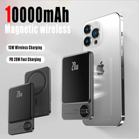 10000mAh Alloy Powerbank Magnetic Power Bank 20W Wireless Fast Charger Portable Battery For iPhone Xiaomi Samsung