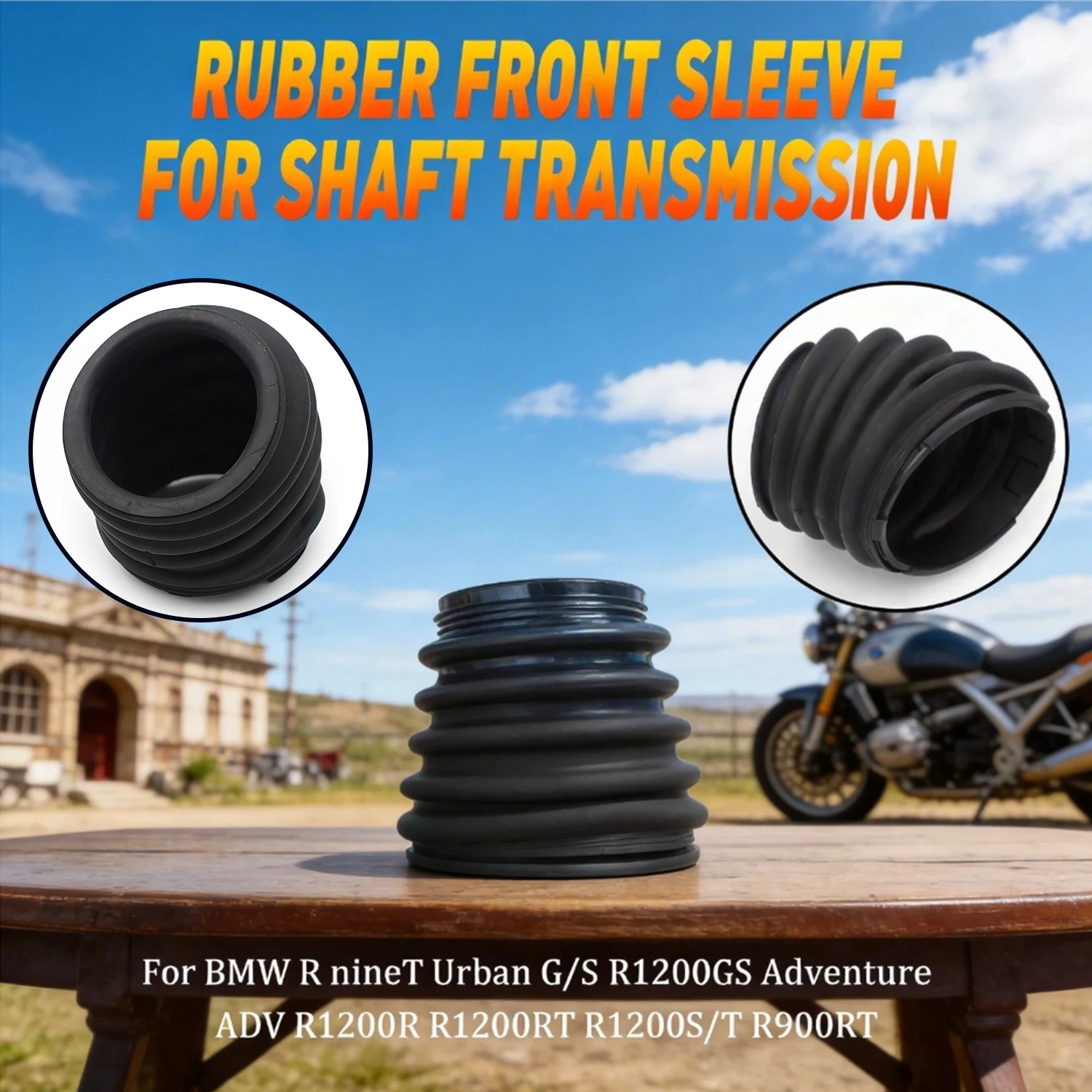 FOR BMW R1200GS Adventure R1200R R1200RT R1200S R1200ST Motorcycle Shaft Transmission Rubber Sleeve Boot