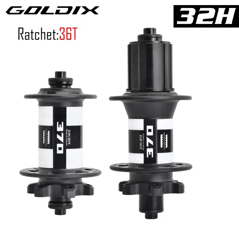 

GOLDIX Bike Hub Sealed Bearing 6 Bolt Disc Brake J-Bend spoke 32 Hole Ratchet 36T BOOST GDX370 MTB Hub