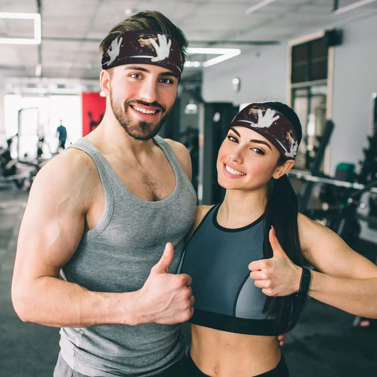 Summers personalizados caminantes American R & B Singer entrenamiento bandas para el sudor hombres mujeres antideslizantes diademas absorbentes para correr