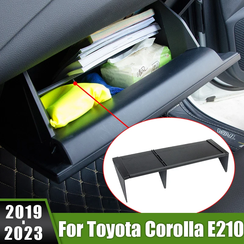 

For Toyota Corolla E210 2019 2020 2021 2022 2023 Hybrid Car Glove Box Co-pilot Clapboard Partition Plate Bulkhead Support Board