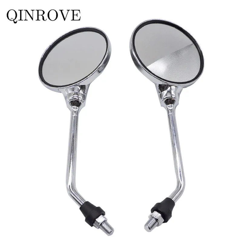 Cafe Racer Motorcycle Rearview Mirror ABS 8 10MM Retro Side Mirror Universal For Yamaha Tenere Virago 535 Honda Shadow 600 750