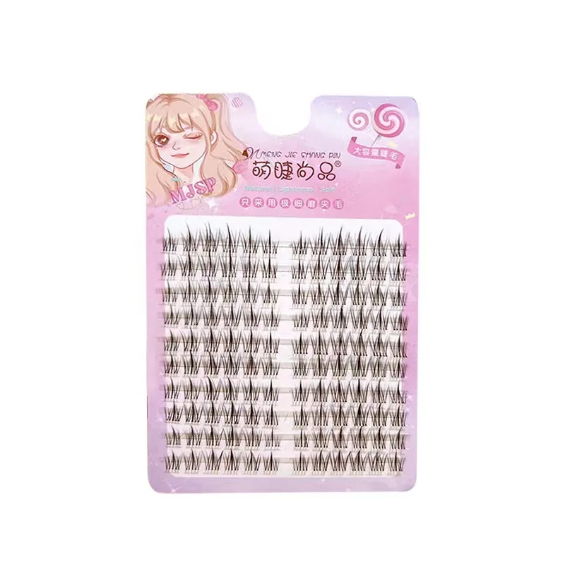 Caramel Colored False Eyelashes Naturally Simulate Brown Mink Eyelashes Extension Segmented Eyelash DIY Makeup Tools Individual