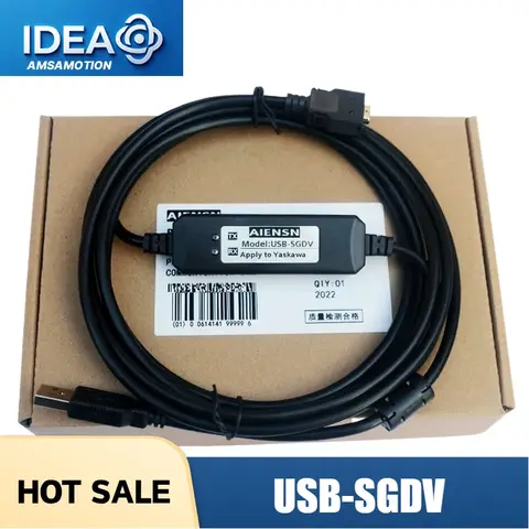 Cabo USB-SGDV para Driver Servo Yaskawa SGDV-∑-V CN3, Cabo de Programação e Depuração USB, Linha de Download de Dados 3M