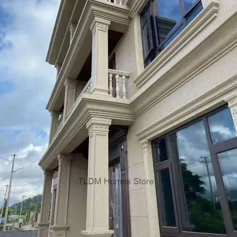European Villa Building Garden Decorations Square Column Head and Foot Roman Column Molds Nordic Column Head Mold for The Gates