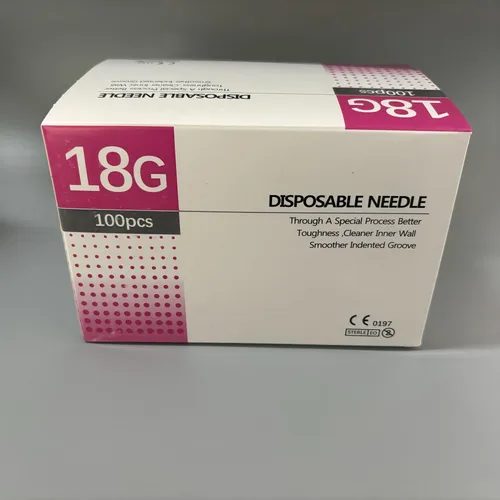 Venta caliente 18G 38mm 100 unids/caja herramienta desechable aguja estéril tatuaje