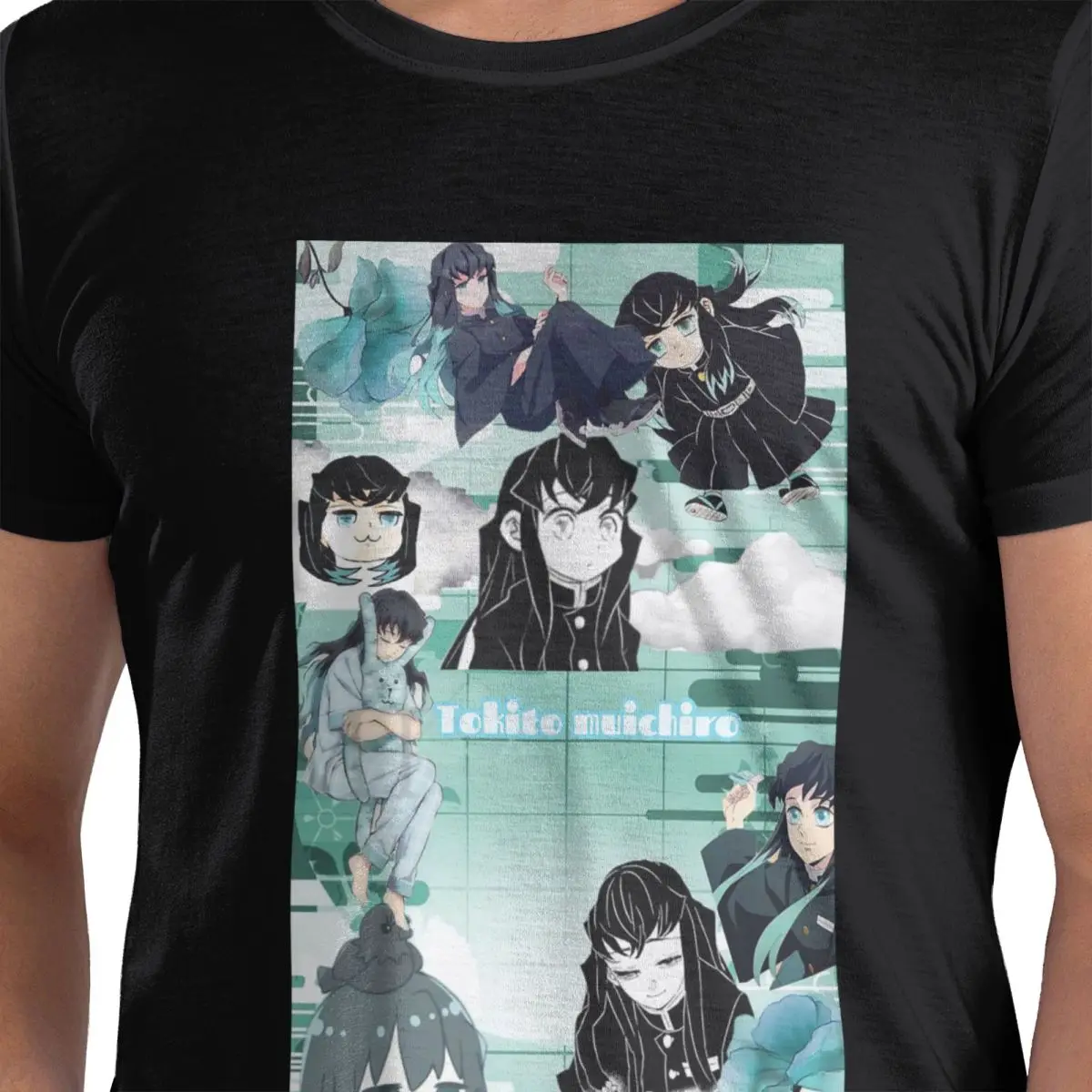 

Muichiro Tokito 100% Cotton T-Shirt Men's Oversized T Shirts Men Crew Neck Short Sleeve S-6XL