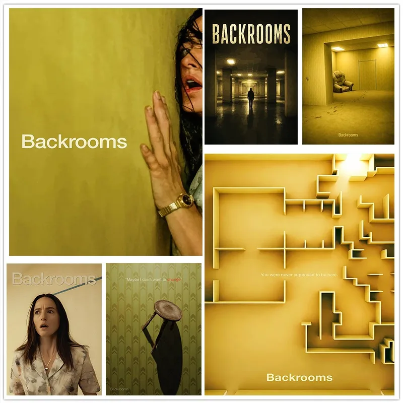 Backrooms Canvas Poster Yellow Room Aesthetic Wall Art Dreamcore Weirdcore Liminal Space Horror Game Decor for Home Bedroom Room