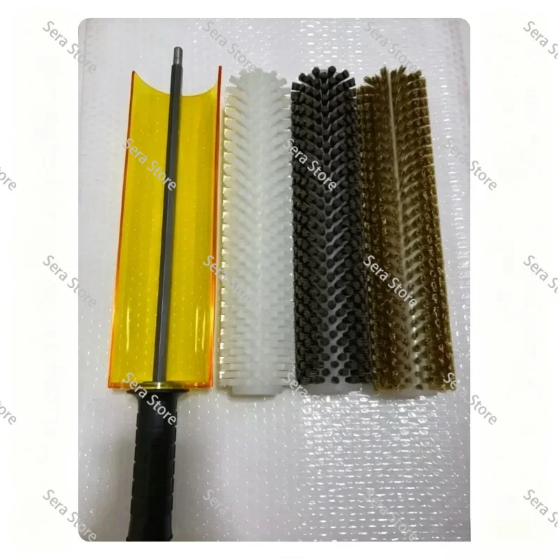 Electric Snowboard Waxing Roller 300mm Polishing Brush Nylon Horse Hair Copper Wire for Ski Board Maintenance