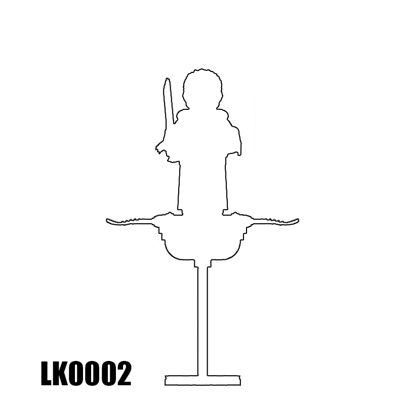 1ชิ้นแอ็คชั่นภาพยนตร์ของเล่นชุดLK0001 LK0002