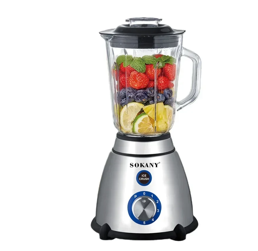 GMSokany Crushed ice juicer 600W high power 2 IN 1 Grinding And Squeezed Juice Professional Electric Multi-Purpose blender