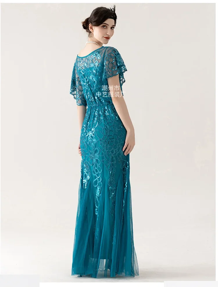 Robe Charleston Années 20 Femme – Sequins et Pampilles – photo 3