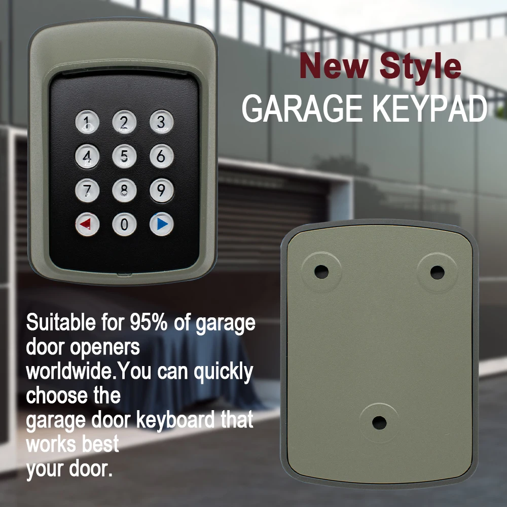 

433MHz Universal Garage Door Receiver Controller Remote Control Keypad Security Wireless Automatic Entry Gate Opener Keypad RF43