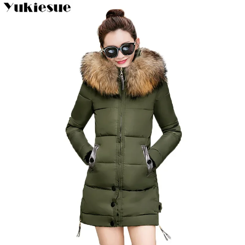 

Winter coat women clothing 2022 new fashion warm cotton female coat velvet solid jacket women parka zipper casual women jacket
