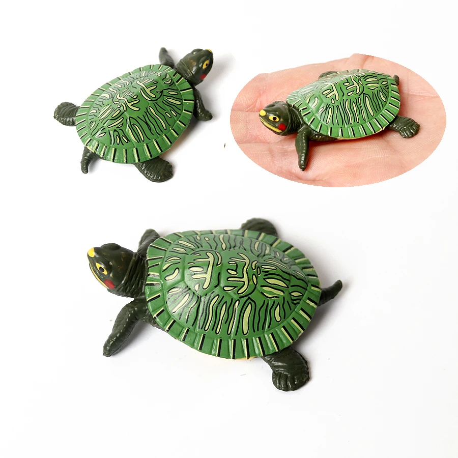 Tortue de mer en plastique réaliste, tortues réalistes, animaux de l'océan, petites Figurines de tortue pour décoration de fête, jouets éducatifs