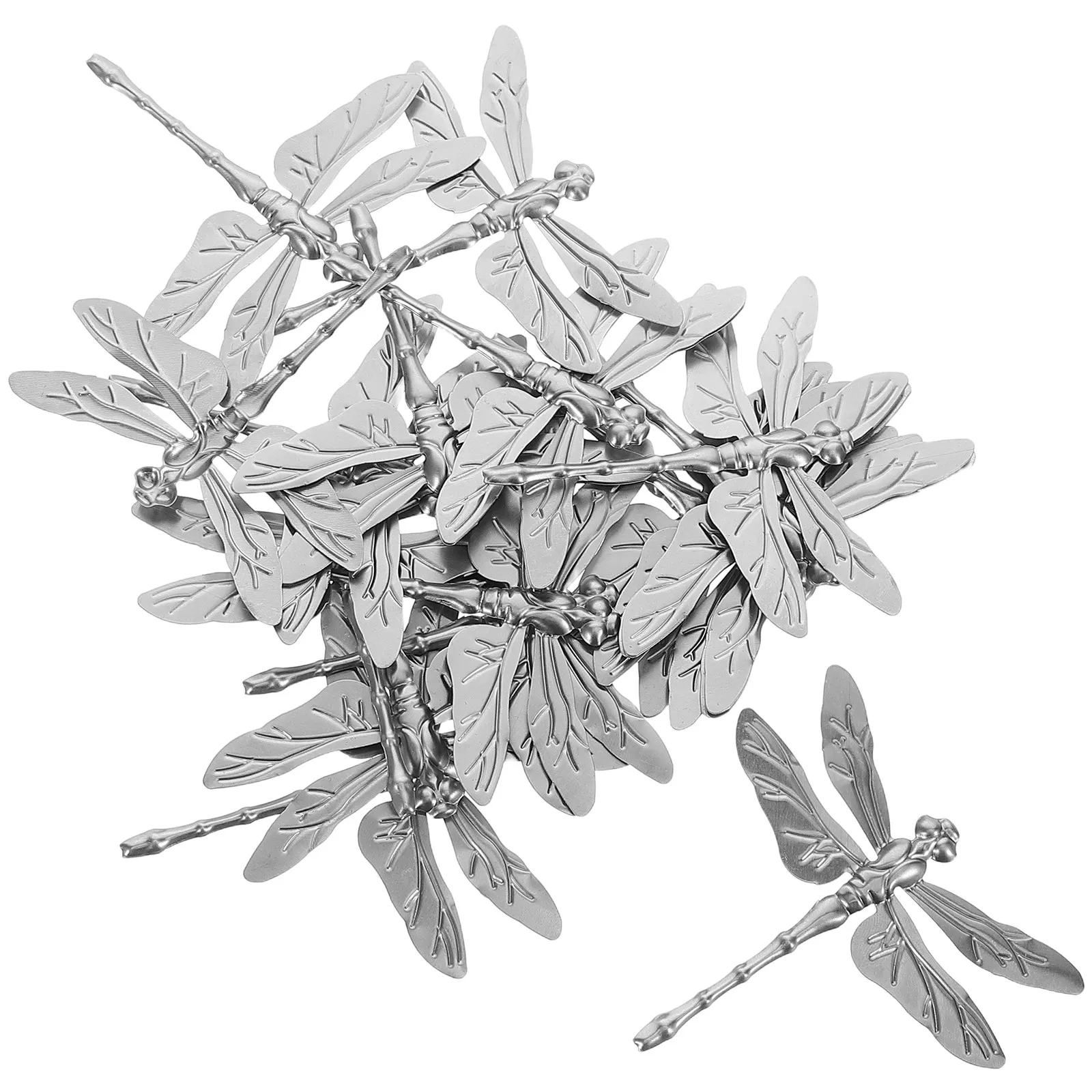 Fence Garden Outdoor Plastic Decorative Halloween Christmas Dragonfly Garden Decoration Dragonfly Garden Ornaments 20Pcs