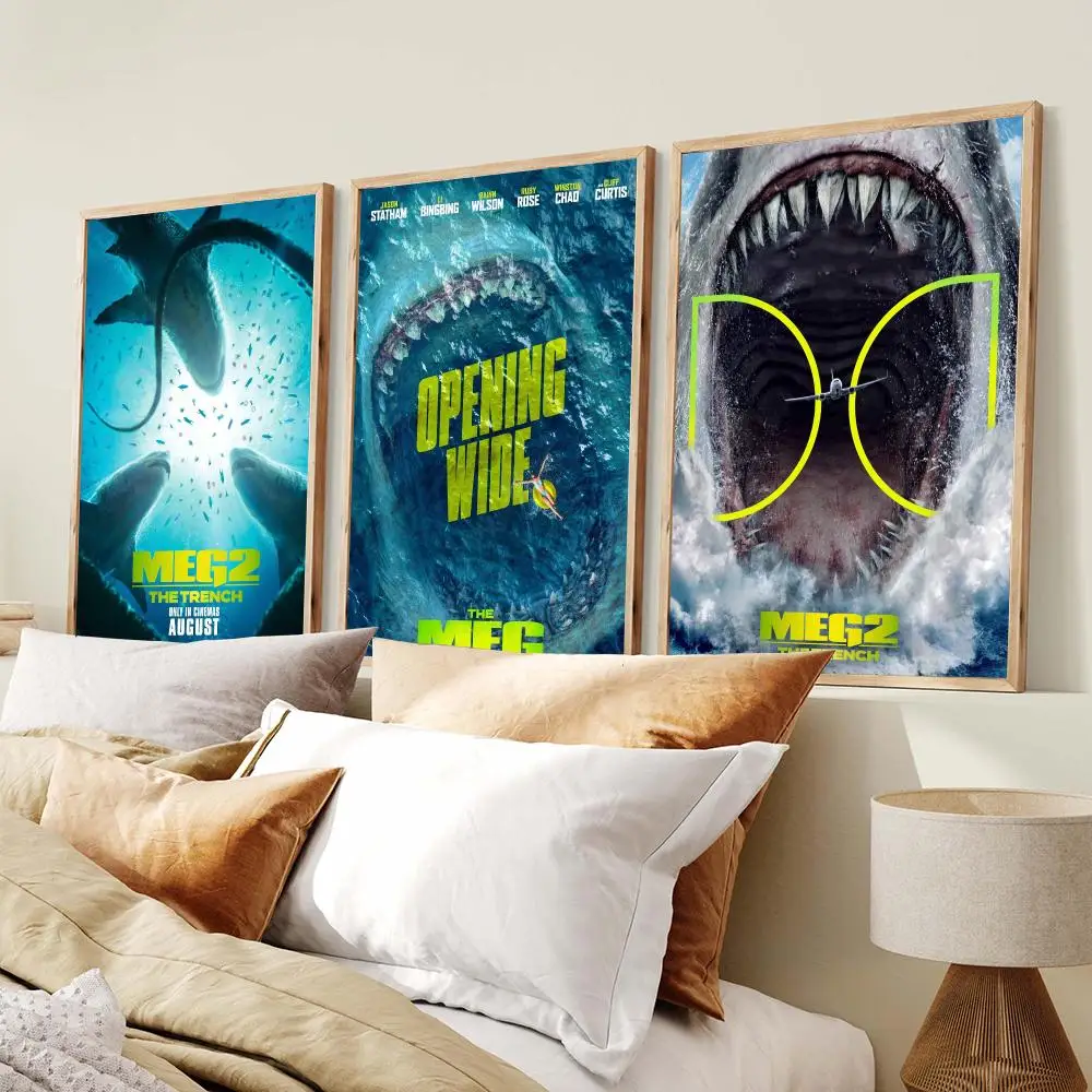Movie M-Meg2 The Trench Poster PP Wall Decor Posters Celebrity Art Prints Aesthetic Wall Art Bedroom Office Home Gift