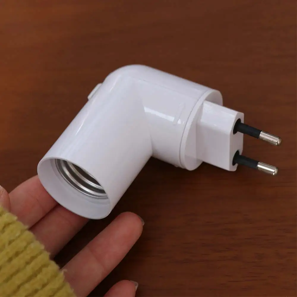 New PP To E27 Base Socket Converter Light Bulb Lamp Holder with On/Off Switch Screw Converter E27 Bulb Socket Adapter