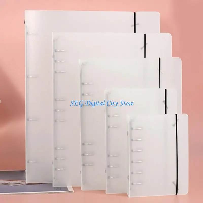 U75B Compacts Clear Rings Binder Cover for Handheld Use Features Flexible Binding and Removable Pages for Travel Use