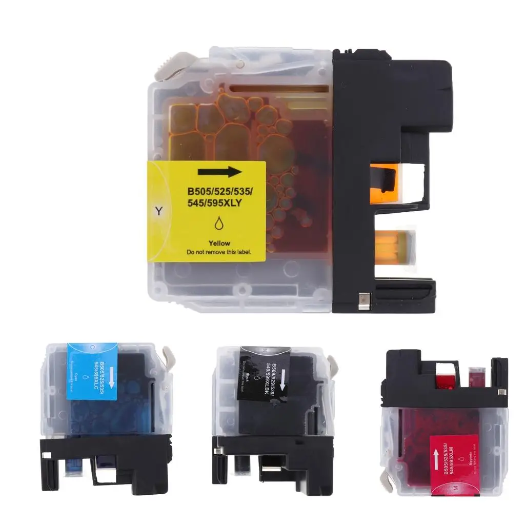 

Высокоемкостные чернильные картриджи (черный и цветной) для замены: надежное решение для печати для Brother LC529XLBK, LC525XL, DCP-J105