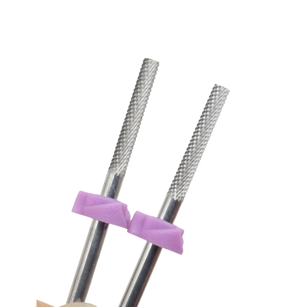 2 قطعة XXF سلامة مسمار لقمة ثقب ، 3/32 "كربيد التنغستن إهاب لقمة ثقب ، اتجاهين تدوير لملف سرير الأظافر الجلد الميت مسمار إعداد #4
