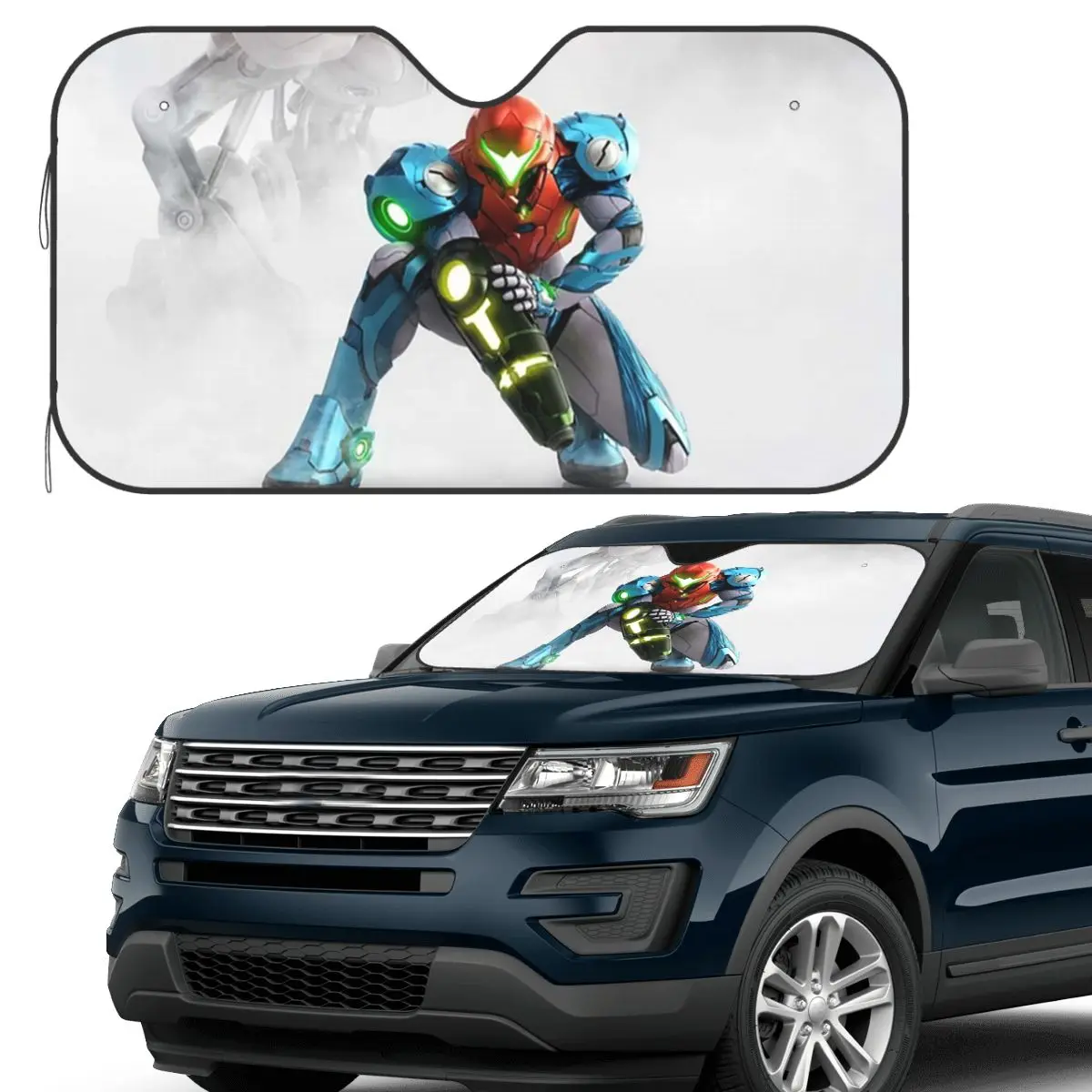 

Metroid Sunshade Windscreen Car Front Windshield Window Sun Visor Accessories Covers