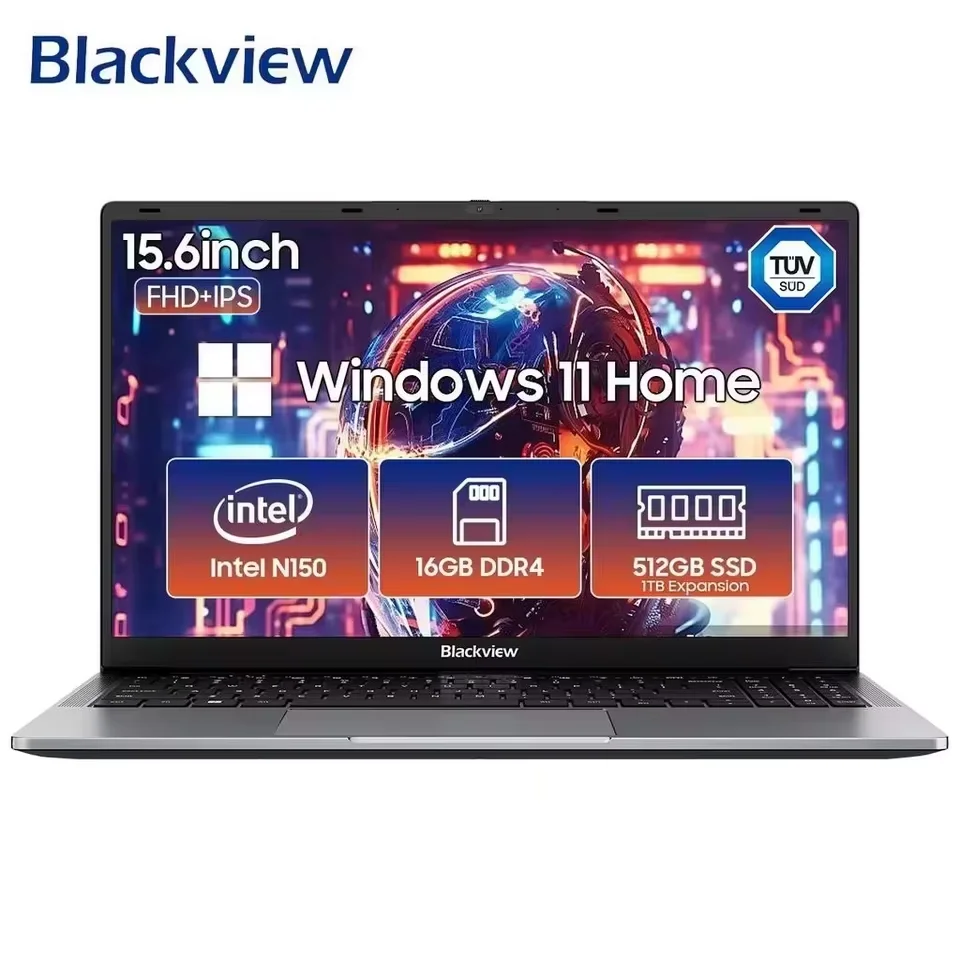 Laptop Blackview AceBook 6 Intel Twin Lake N150 CPU 15,6'' FHD+ IPS Scherm 16GB DDR4 512GB SSD Batterij 36Wh Windows 11