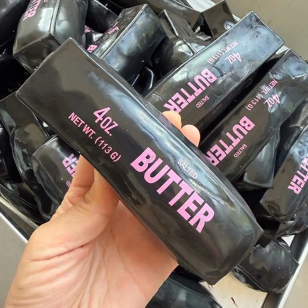 Building Block Crunchy Squeeze Handmade Finger Relax Crispy Butter Sticks Pinch Hand Relax Black Butter Sticks Children Gifts