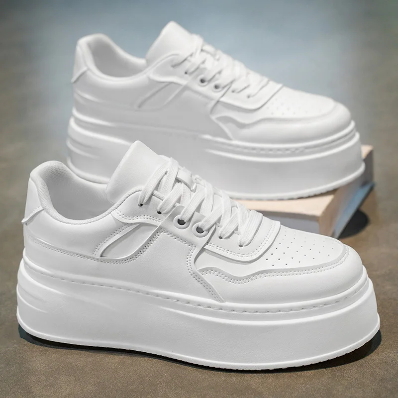 

Sports and leisure shoes, men's shoes, marathon oversized air cushioned shoes, fly woven all season rubber, wear-resistant, anti