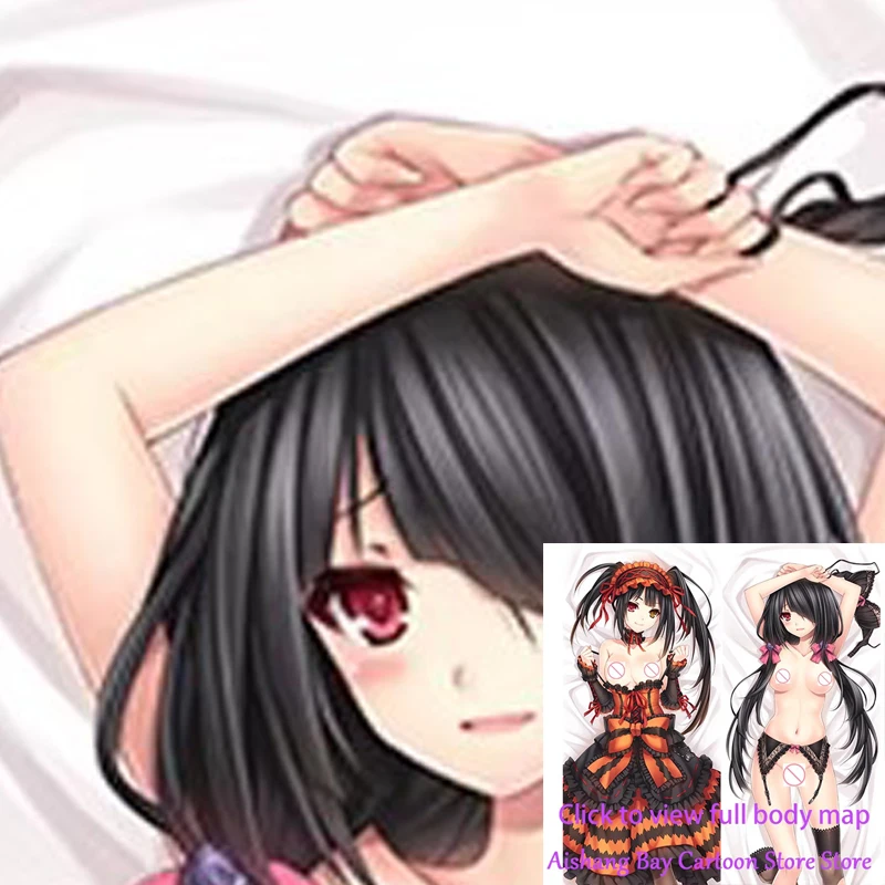 

Dakimakura Anime Pillow Cover DAL Tokisaki Kurumi Double Sided Print Life-size Decoration