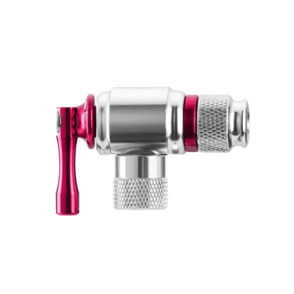 

Mini Bike Tire Pump Aluminum Alloy Co2 Emergency Ball Inflator 16G Gas Bottle Us French Nozzle Universal for Bicycle Basketball