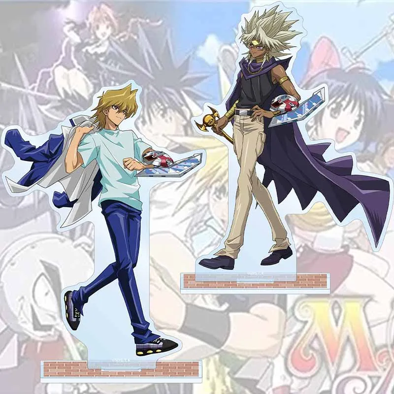 Letrero Acrílico de 15 cm para Yu-Gi-Oh! Katsuya Jonouchi Yami Marik, Colección de Personajes de Anime, Regalo Exquisito