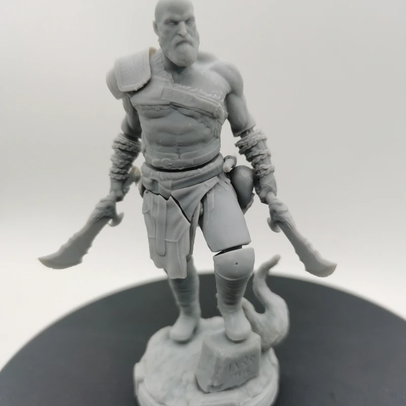 Resin Figure Ancient God of War 90mm/3.54 Inches Total Height Miniatures Model Kit Diy Unassembled Unpainted Diorama Hobby Toys