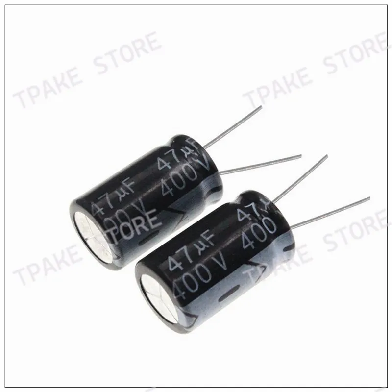 10pcs 47uF 400V 47MFD 400WV 16*20mm Aluminum Electrolytic Capacitor Radial